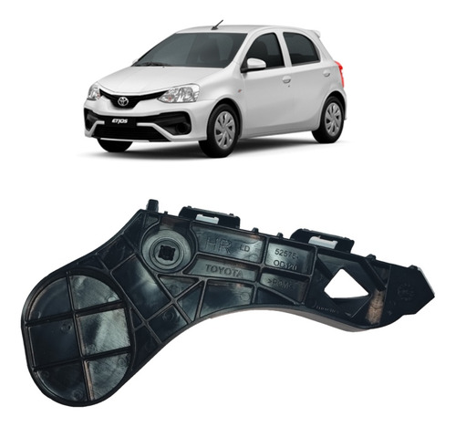 Suporte Guia Para-choque Traseiro Etios Hatch 2012 A 23 Ld