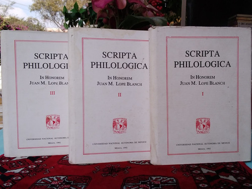 Scripta Philologica 3 Tomos (pasta Dura 100% Original)