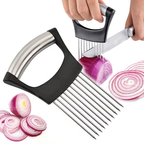  Sujetador Trincho Para Rebanar Cebolla Holder Slicer