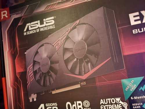 Caja De Placa De Video Asus Radeon Rx 570 4gb Expedition (Usado)