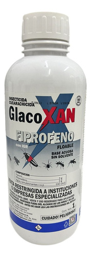  Fiprofeno Glacoxan, Cucarachas Moscas Mosquitos X 1 Lts