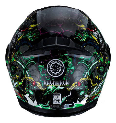 Hax Casco Moto Abatible Certificado Ece 06 Amatista Ragnarok