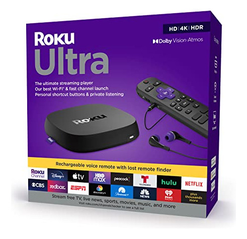 Dispositivo De Transmisión Roku Ultra 4k/hdr/dolby Recargabl
