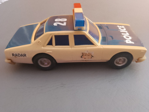 Auto De Policía. Juguete De Mediados De Los Años 80.