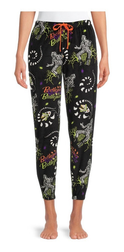 Pantalones Para Dormir Con Bolsas Mujer Beetlejuice Talla L