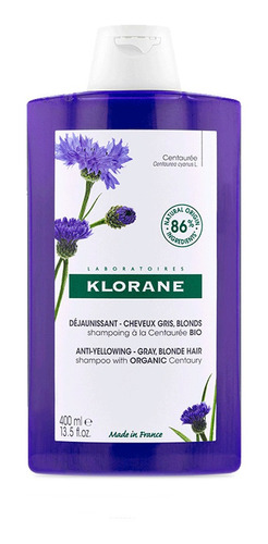 Klorane Centaurea Shampoo Cabellos Grises 400ml