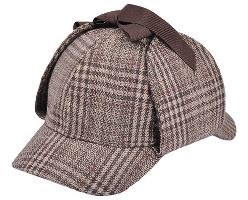 Gorra De Detective Para Cosplay De Sherlock Holmes