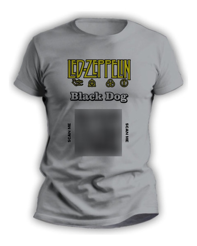 Remera Rock Sublimada Hombre Mujer Con Qr Led Zeppelin 3102