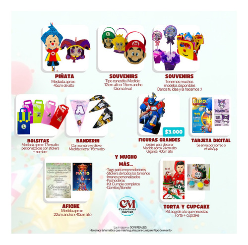 Kit Combo Decoracion Cumpleaños Frozen Elsa Anna - Marvez