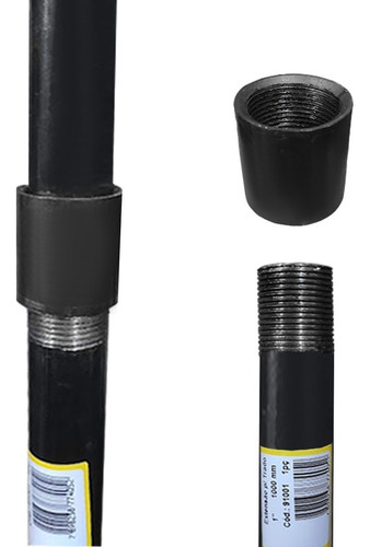 Cavadeira Trado 15cm 2 Facas Cabo Fixo 1m + Braço