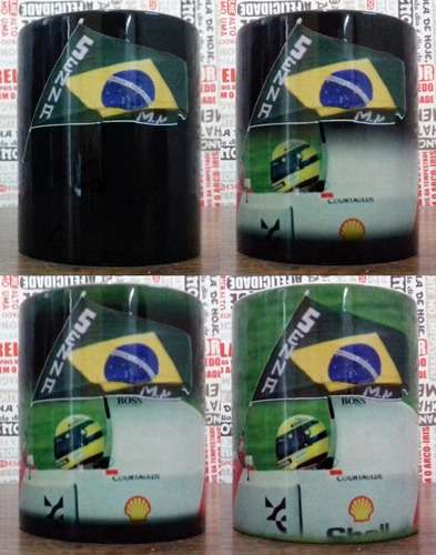 Caneca Mágica Ayrton Senna - Fórmula 1 - Especial