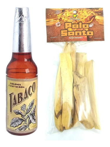 Água Florida Peruana Tabaco Exótico 70ml + Palo Santo 50g