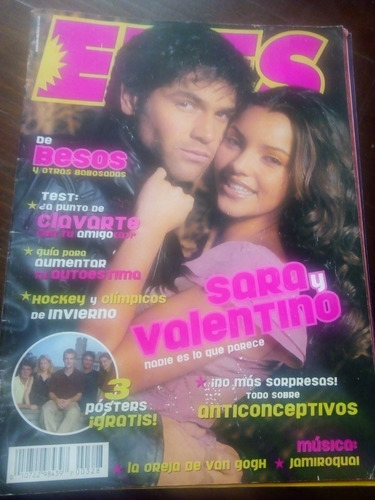 Sara Y Valentino En Portada De Revista Eres Año-2002