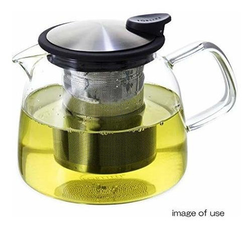 Tetera De Vidrio Forlife Bell Con Infusor En Forma De Cesta,