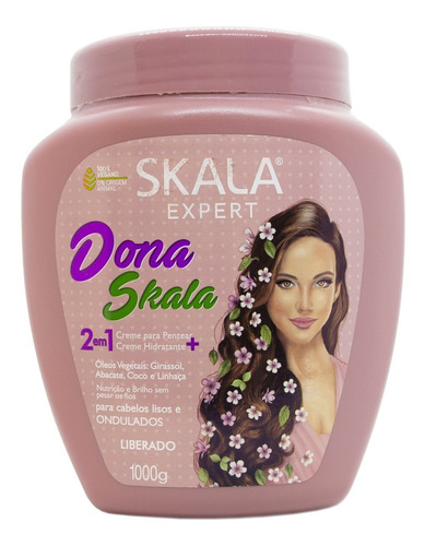 Skala Dona Máscara Vegana Crema De Peinar Nutritiva X 1kg