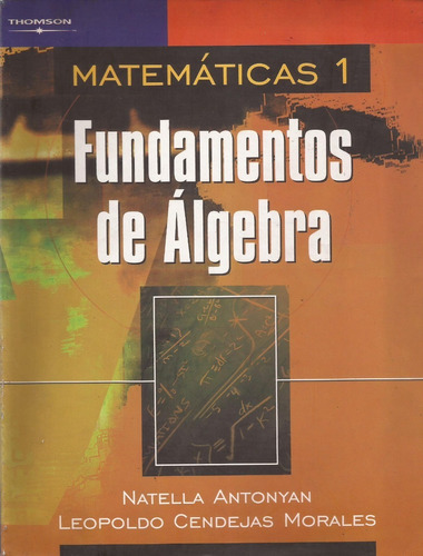 Fundamentos De Algebra Natella Antonyan 