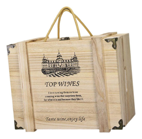 Caja De Vino De Madera Cajas De Regalo De Vino De 6 Botellas