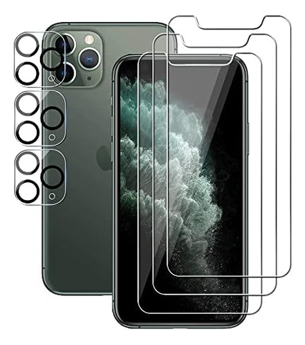 3 3 Para iPhone 11 Max 6 5 Pulgadas Paquete 3 Pantalla Vidri