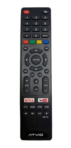 Control Remoto Atvio Smart Tv  Compatible At-u58s840 