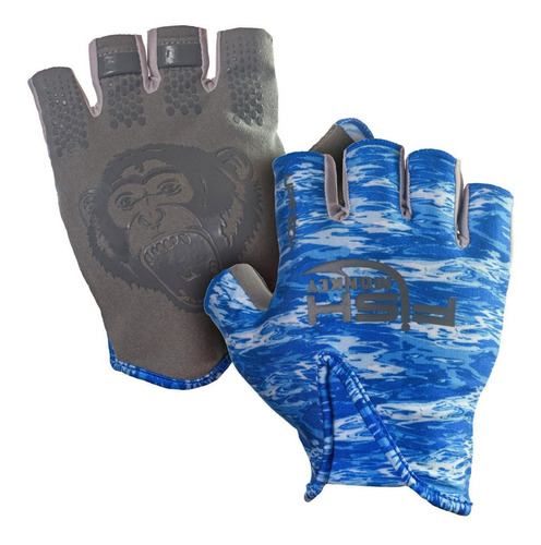 Fish Monkey Guantes Stubby-blue Water Camo-xg