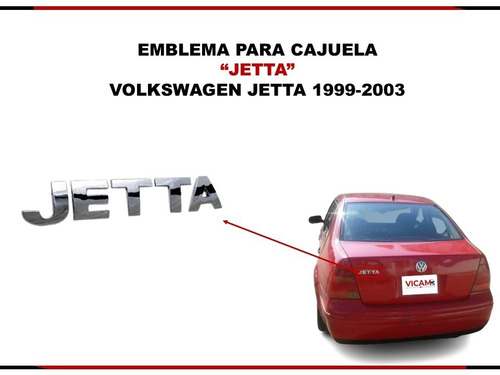 Emblema Para Cajuela Compatible Con Volkswagen Jetta 99-03