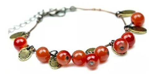 Pulsera Cerezas Vintage Tierno Moda Coreana Kawaii Mod.109