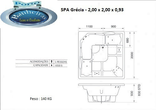 Spa Hidromassagem Grécia - 5 Lugares Completo Á Vista