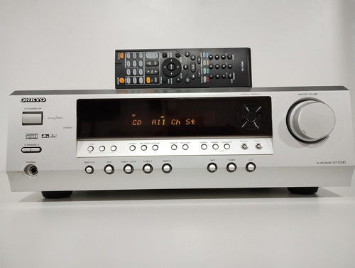 Receiver Onkyo A/v. Mod: Ht-r340 C/ 500 W + Z B + Cr Usado Prateado (Usado)