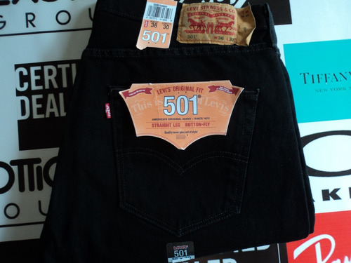 Pantalon Levi´s 501 Negro Jeans 100% Original Talla 36x30