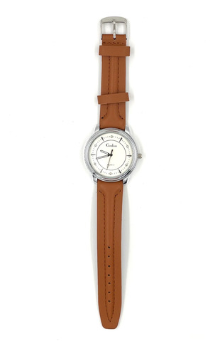 Reloj Pulsera Geduo Clásico Cuerina Acero Inoxidable