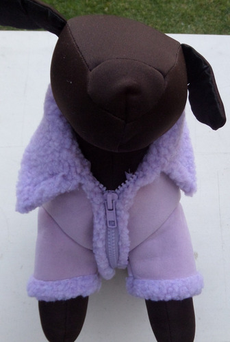 Chamarra Invierno Con Borrega Talla 1 Lila Ropa Para Perros