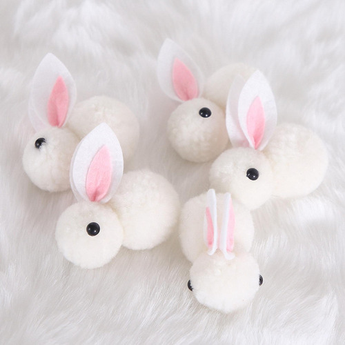 5 Uds Conejo De Pascua Animales De Peluche Para Manualidades