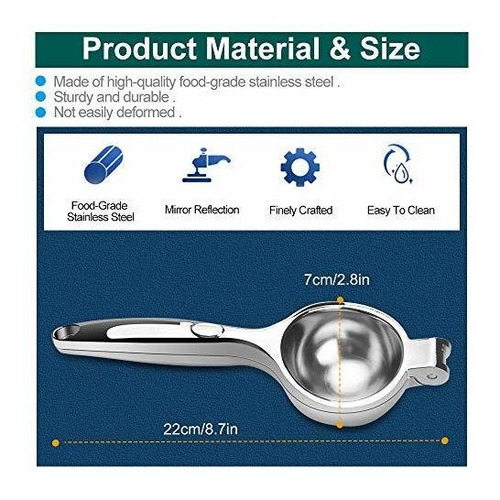 Exprimidor De Limón Ecuid Juicer Lime Squeejer Press G...