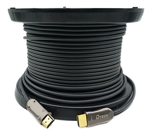 Dtech Ultra Slim 150 Pies De Fibra Optica Hdmi 2.0 Cable 4k