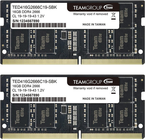 Teamgroup Elite 16gbx2gb 32 2666mhz Sodimm Ddr4 Laptop 