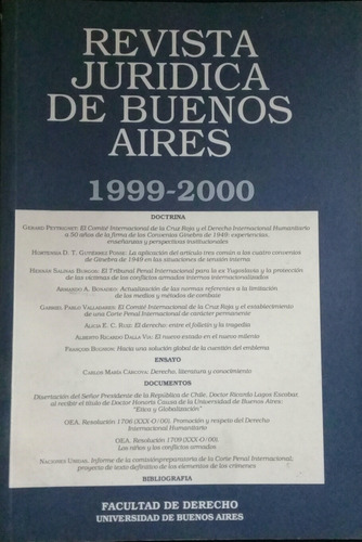 Revista Juridica De Buenos Aires 1999-2000