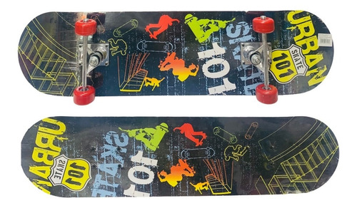 Skate Madera Nuevo 80cm Varios Diseños Ruedas Silicona