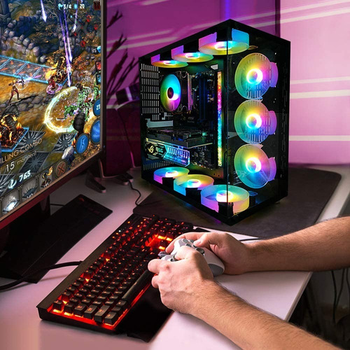 Pack 3 Fan De 120mm Rgb Pecham Para Pc Con Control Remoto
