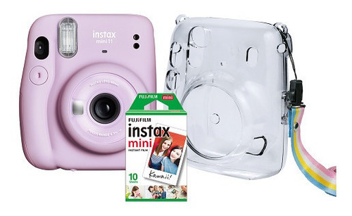 Kit Câmera Instax Mini 11 Fujifilm+ Bolsa Crystal+filme 10