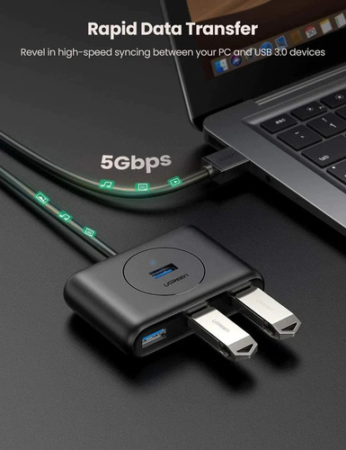 Ugreen Hub Usb 3.0 Con Otg C,smartphone,mackbook,surface Pro