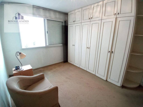 Imagem 13 de 24 de Apartamento À Venda Em Moema, Edifício Guaraú, 3 Dormitórios, Sala Ampla, Cozinha Com Armários, 1 Banheiro, 1 Vaga Na Garagem, 100 M², São Paulo. - Ap1173