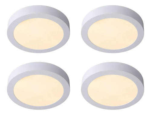 Lampara Sobreponer Panel Led 12w Luz Calida 3500k