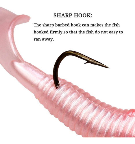 17 Señuelos Pesca Vinilos Adkar Articulos De Pesca 6g 7cm