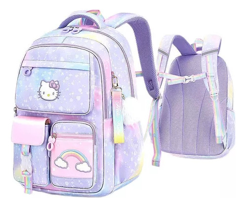 Mochila Escolar Primaria Para Mujer Hello Kitty One Two To C