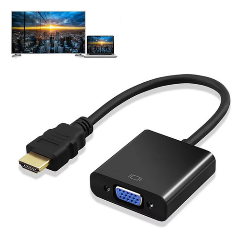 Adaptador Conversor Convertidor Hdmi Macho A Vga Hembra