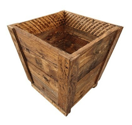 Imagen 6 de 7 de Maceta De Madera Tipo Jardinera De Cono Mediana