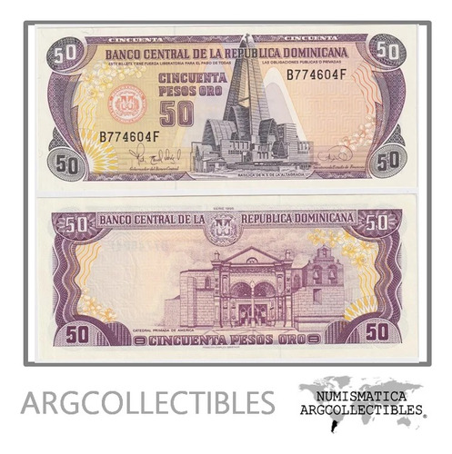 Republica Dominicana Billete 50 Pesos Oro 1995 P-149 Unc