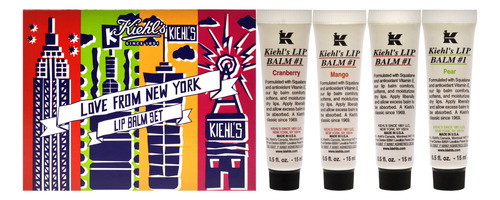 Kit De Bálsamo Labial Kiehls Spf 4 Para Unisex Con 4 Bálsamo