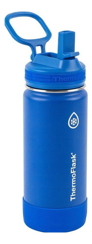 Botella térmica Thermoflasks, 24 horas, fría, 12 horas, azul caliente, 1 unidad