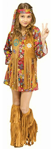 Fun World Peace & Love Hippie Costume, Small 4 6, Multicolor